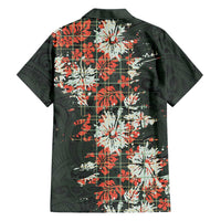 Hawaii Tartan With Hibiscus Hawaiian Shirt Polynesian Pattern Vintage