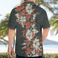Hawaii Tartan With Hibiscus Hawaiian Shirt Polynesian Pattern Vintage