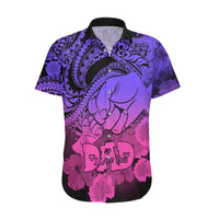 Personalised Polynesian Pride Happy Father Day Hawaiian Shirt I Love You Dad - Polynesian Tribal Gradient 2 LT9 Gradient - Polynesian Pride