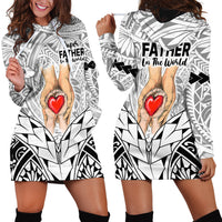 Polynesian Father's Day Gift For Dad Hoodie Dress Super Father In The World - Black Polynesian Pattern LT9 - Polynesian Pride