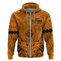 Polynesian Fathers Day Gift For Dad Hoodie Super Father In The World Gold Polynesian Pattern LT9 - Polynesian Pride