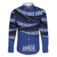 Fiji Rugby Pacific Custom Family Matching Short Sleeve Bodycon Dress and Hawaiian Shirt Pasifika Tapa Pattern