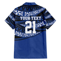 Fiji Rugby Pacific Custom Family Matching Summer Maxi Dress and Hawaiian Shirt Pasifika Tapa Pattern