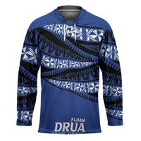 Fiji Rugby Pacific Custom Hockey Jersey Pasifika Tapa Pattern - Polynesian Pride