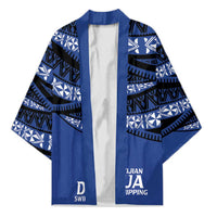 Fiji Rugby Pacific Custom Kimono Pasifika Tapa Pattern - Polynesian Pride