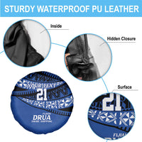Fiji Rugby Pacific Custom Spare Tire Cover Pasifika Tapa Pattern