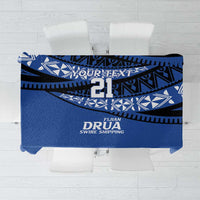 Fiji Rugby Pacific Custom Tablecloth Pasifika Tapa Pattern