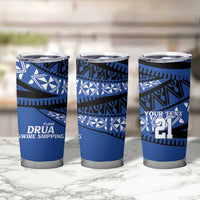 Fiji Rugby Pacific Custom Tumbler Cup Pasifika Tapa Pattern LT9 - Polynesian Pride
