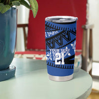 Fiji Rugby Pacific Custom Tumbler Cup Pasifika Tapa Pattern LT9 - Polynesian Pride