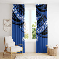 Fiji Rugby Pacific Custom Window Curtain Pasifika Tapa Pattern
