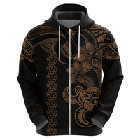 Hawaiian Tribal Hoodie Polynesian Kakau Turtle Gold LT9 - Polynesian Pride