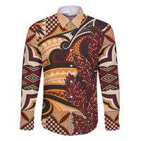 Vintage Samoa Siapo Family Matching Puletasi and Hawaiian Shirt With Teuila Torch Ginger