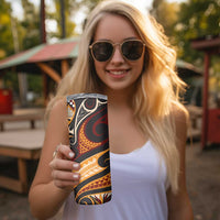 Vintage Samoa Siapo Skinny Tumbler With Teuila Torch Ginger