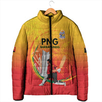 Custom Cricket PNG East Asia-Pacific Padded Jacket Papua New Guinea Rise to Power - Polynesian Pride