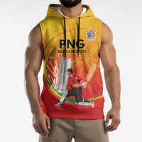 Custom Cricket PNG East Asia-Pacific Sleeveless Hoodie Papua New Guinea Rise to Power - Polynesian Pride