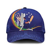 Custom Cricket Samoa East Asia-Pacific Classic Cap Samoa Storming the Limits LT9 Universal Fit Blue - Polynesian Pride