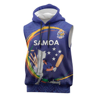 Custom Cricket Samoa East Asia-Pacific Sleeveless Hoodie Samoa Storming the Limits - Polynesian Pride