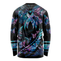 personalised-polynesia-ribbon-butterflies-long-sleeve-shirt-silver-fern-breast-cancer-with-papua-shell-pattern