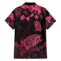 personalised-polynesian-turtle-ribbon-family-matching-tank-maxi-dress-and-hawaiian-shirt-think-pink-breast-cancer-with-pacific-hibiscus
