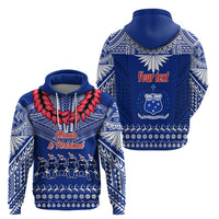 Personalised Toa Samoa Christmas Hoodie Samoa Siva Tau Manuia Le Kerisimasi Blue Vibe LT9 - Polynesian Pride
