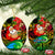 Personalised Vanuatu Joyeux Noel Ceramic Ornament Christmas Santas God Yumi LT9 Oval Reggae - Polynesian Pride