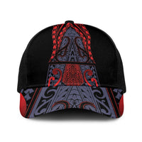 New Zealand Baseball Net Cap Maori Kiwiana Pattern Tukutuku Motif