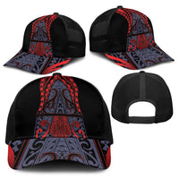 New Zealand Baseball Net Cap Maori Kiwiana Pattern Tukutuku Motif