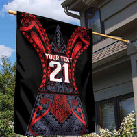 Custom New Zealand Garden Flag Maori Kiwiana Pattern Tukutuku Motif LT9 - Polynesian Pride