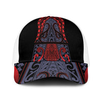 New Zealand Mesh Trucker Cap Maori Kiwiana Pattern Tukutuku Motif