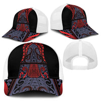 New Zealand Mesh Trucker Cap Maori Kiwiana Pattern Tukutuku Motif