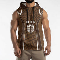 Custom Oceania Football Bula Fiji Sleeveless Hoodie Polynesian Tribal Pattern LT9 - Polynesian Pride