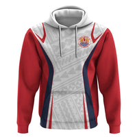 Custom Oceania Football Tahiti Hoodie Polynesian Tribal Pattern LT9 Pullover Hoodie White - Polynesian Pride