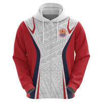 Custom Oceania Football Tahiti Zip Hoodie Polynesian Tribal Pattern LT9 - Polynesian Pride