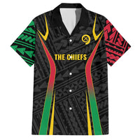 Custom Oceania Football Vanuatu Hawaiian Shirt Polynesian Tribal Pattern LT9 Black - Polynesian Pride