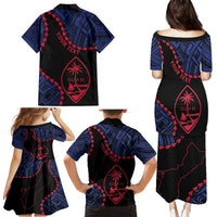 Personalized Guam 80th Anniversary Liberation Day Family Matching Puletasi and Hawaiian Shirt Guahan Basic Seal LT9 - Polynesian Pride