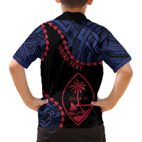 Personalized Guam 80th Anniversary Liberation Day Family Matching Short Sleeve Bodycon Dress and Hawaiian Shirt Guahan Basic Seal LT9 - Polynesian Pride