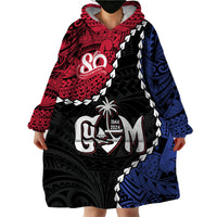 Personalized Guam 80th Anniversary Liberation Day Wearable Blanket Hoodie Tano I Man Chamoru Since 1944