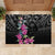 Guahan Puti Tai Nobiu Rubber Doormat Guam Bougainvillea Flower Art