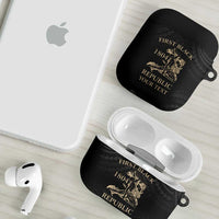Personalized Haiti First Black Republic AirPods Case Negre Marron With Map And Flag - Polynesian Pride