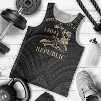Personalized Haiti First Black Republic Men Tank Top Negre Marron With Map And Flag