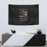 Personalized Haiti First Black Republic Tapestry Negre Marron With Map And Flag LT9 - Polynesian Pride
