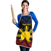 Personalized Philippines Apron Polynesian Tribal Tattoo with Filipino Flag Motif LT9 - Polynesian Pride