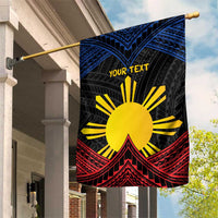 Personalized Philippines Garden Flag Polynesian Tribal Tattoo with Filipino Flag Motif