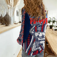 Personalised Aotearoa Father's Day Gift For Dad Women Casual Shirt Aroha Ahau Ki A Koe Papa - Maori Style Pattern LT9 - Polynesian Pride