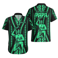 Custom Maori Fathers Day New Zealand Hawaiian Shirt Aroha Ahau Ki A Koe Papa - Green LT9 - Polynesian Pride