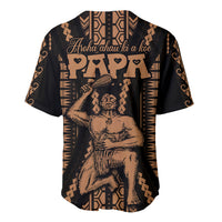 Maori Fathers Day New Zealand Baseball Jersey Aroha Ahau Ki A Koe Papa - Nude LT9 - Polynesian Pride