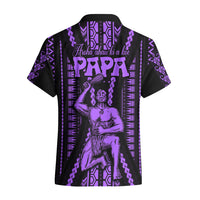 Custom Maori Fathers Day New Zealand Hawaiian Shirt Aroha Ahau Ki A Koe Papa - Purple LT9 - Polynesian Pride