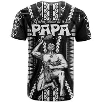 Maori Fathers Day New Zealand T Shirt Aroha Ahau Ki A Koe Papa Black LT9 - Polynesian Pride
