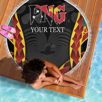Personalised Papua New Guinea Remembrance Day Beach Blanket LT9 - Polynesian Pride