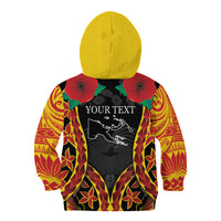 Personalised Papua New Guinea Remembrance Day Kid Hoodie LT9 - Polynesian Pride